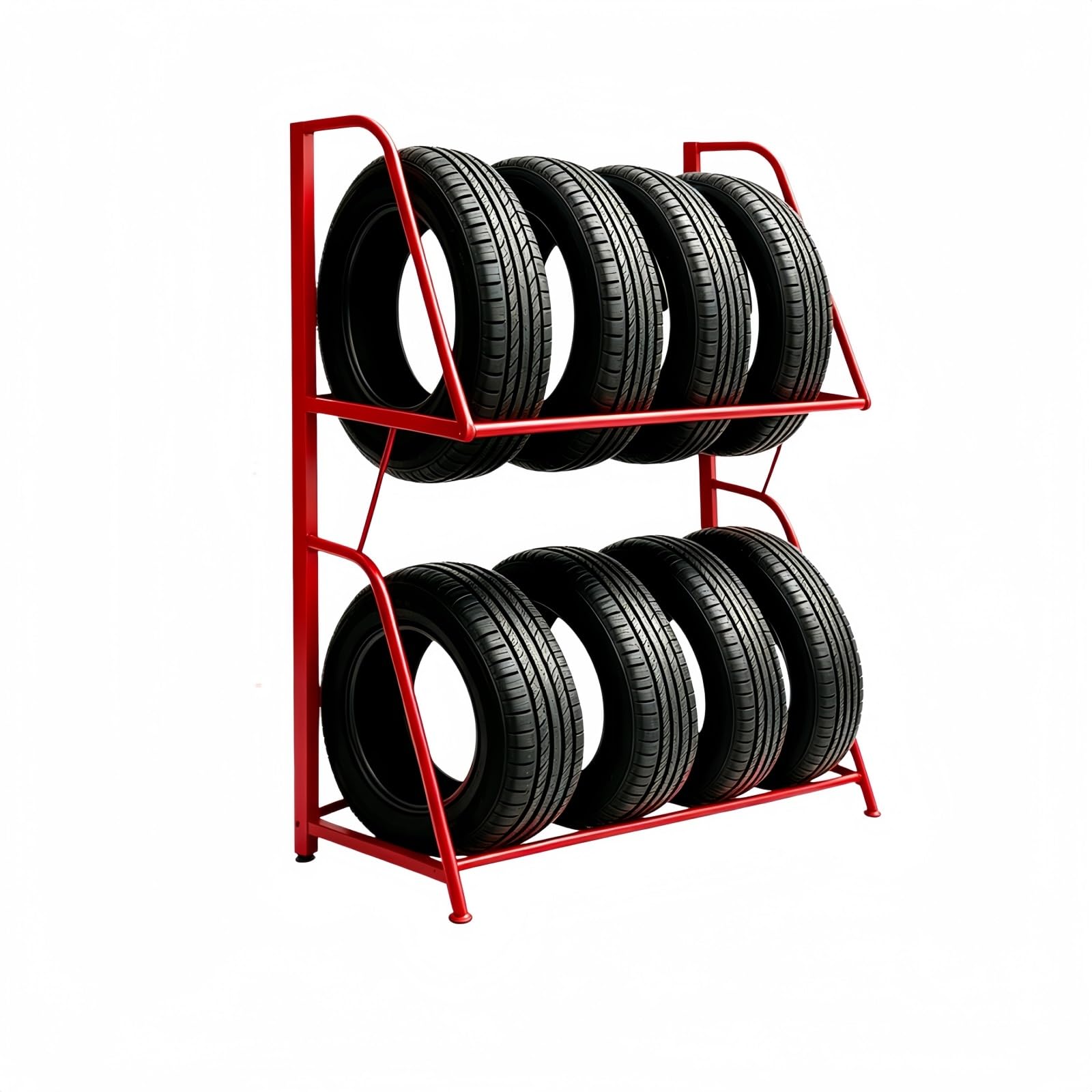 AKFNCJE Car Repair Shop Tire Display Rack, Heavy Duty Tire Storage Rack