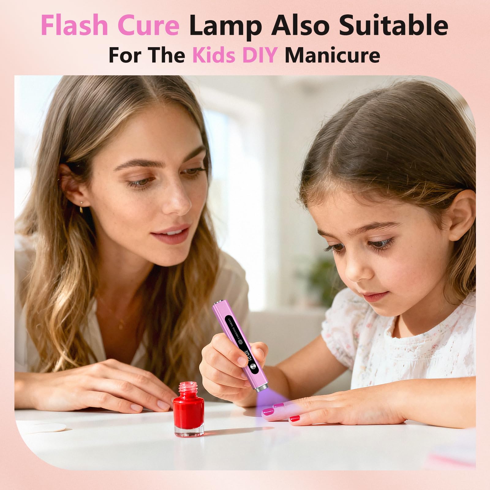UV Lamps for Gel Nails CHRISTINE SHELLY Handheld 3 in 1 LED Nail Light Cat Eye Magnet Flash Cure Lamp Nail Stamp LCD Display Rechargeable Nail Dryer with 3 Timers for Gel Polish Home DIY - Image 2