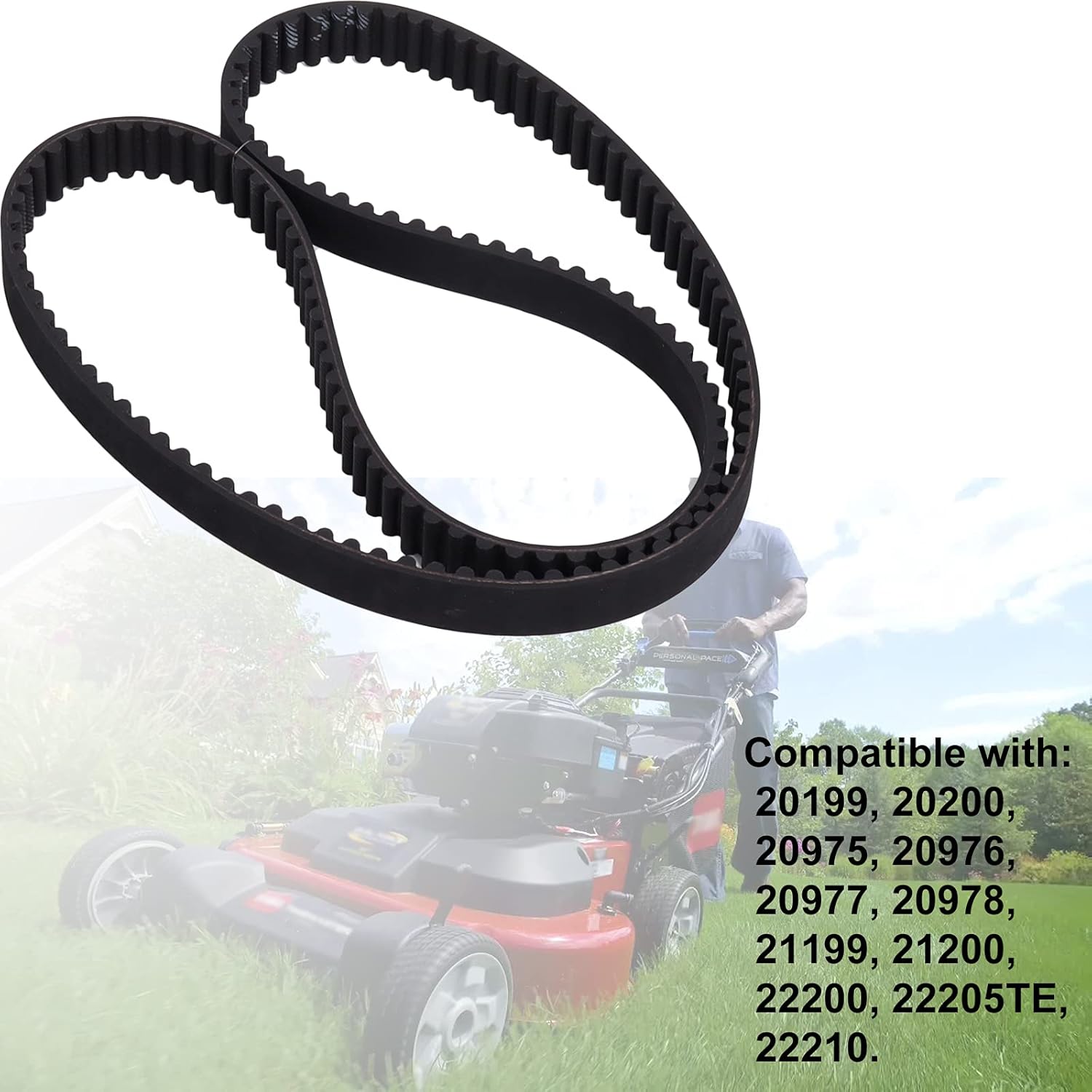 120-3335 Belt 30" Deck Lawn Mower Replacement Belt for Toro TimeMaster & Exmark, 44" x 3/4" Fit for STENS 1203335 265-610, 2pcs
