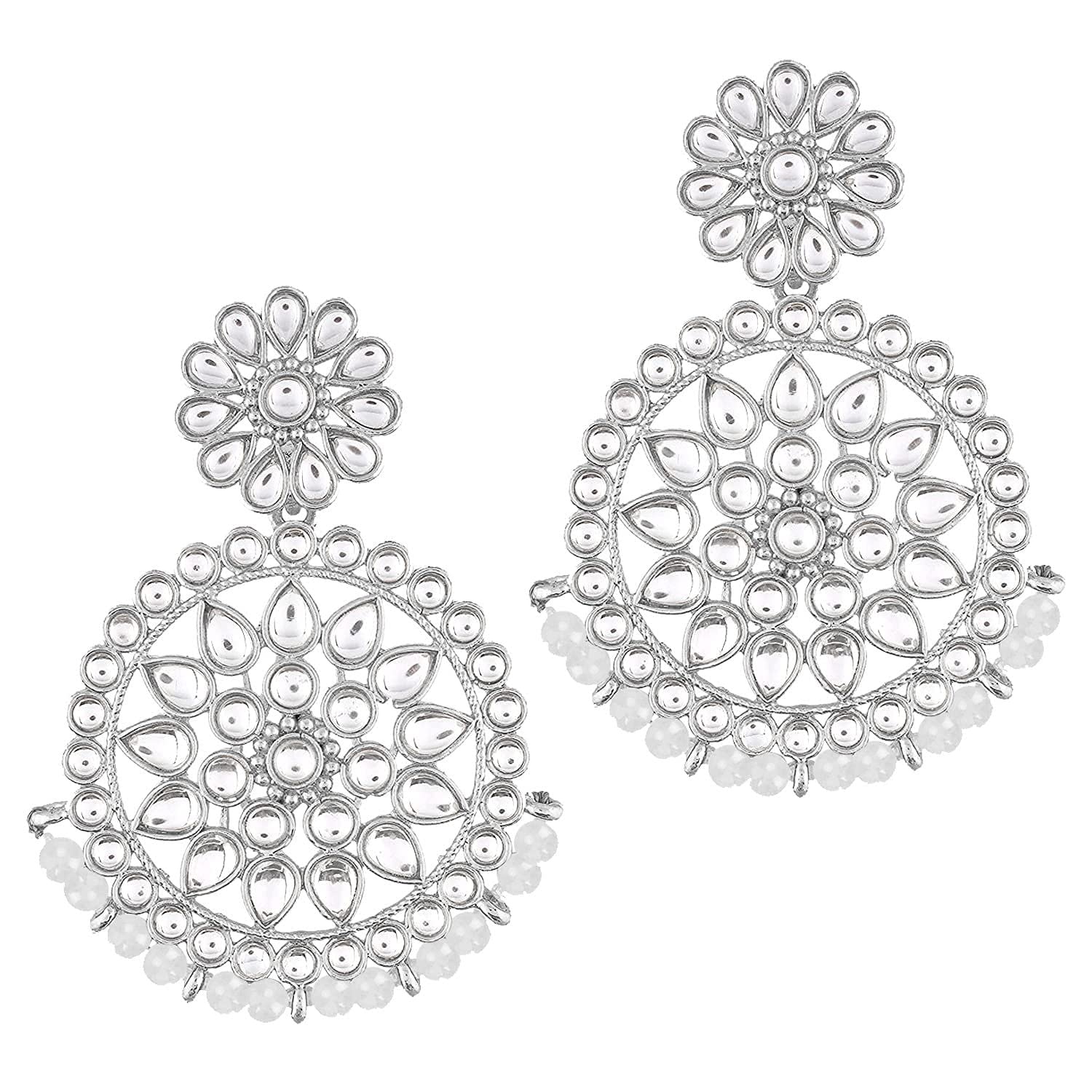 See full amazon price history chart for I Jewels 18k Rhodium Plated Chandbali Earrings Encased With Faux Kundans For Women/Girls (E2462ZW) I Jewels 18k Rhodium Plated Chandbali Earrings Encased With Faux Kundans For Women/Girls (E2462ZW) (B09GPD83S5) Amazon Price History, Amazon Price Tracker