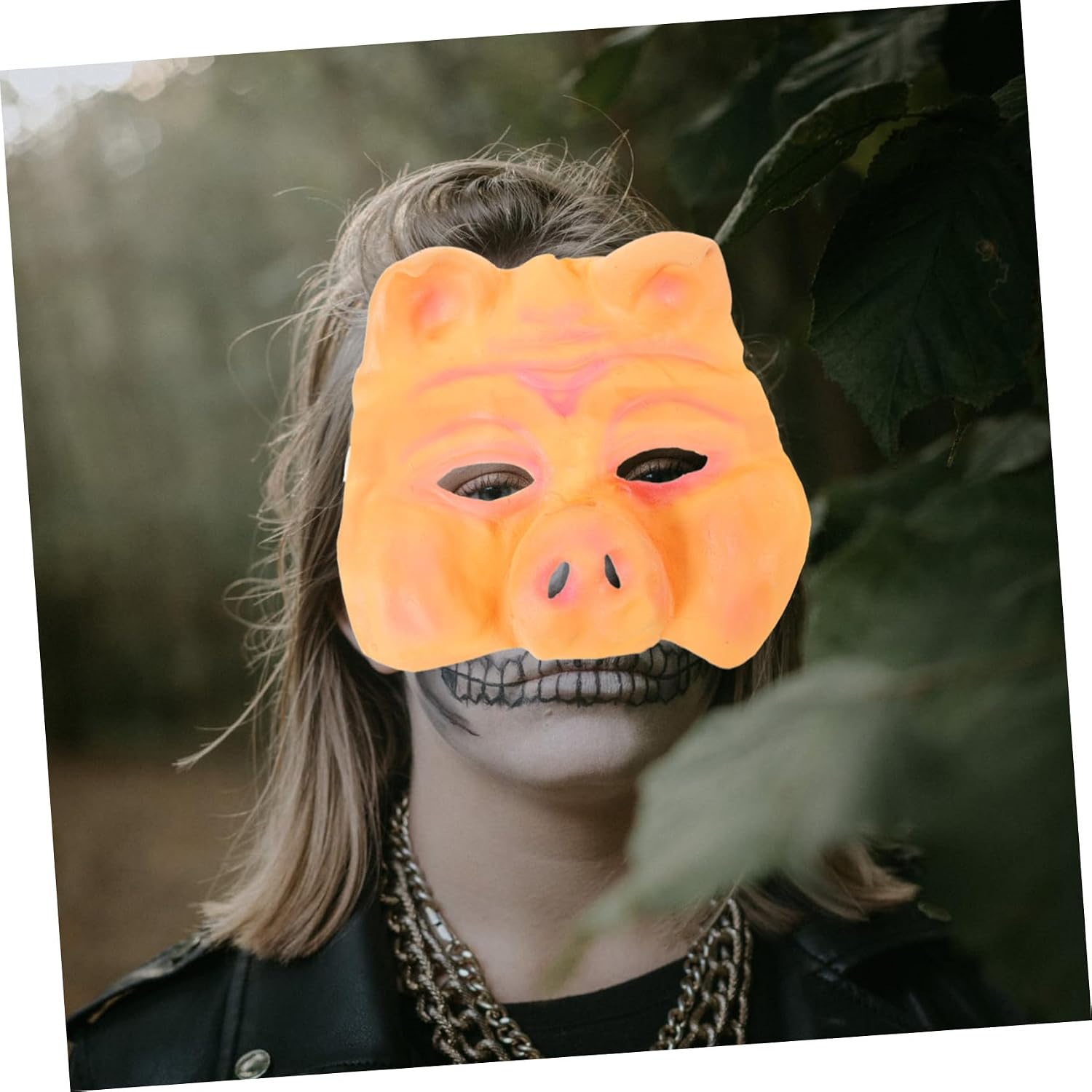 Pig Head Latex Half Mask for Halloween Party Masquerade