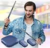 Electric Air Drum Set Air Drum Set Air Drumsticks with Pedal/Audio Adapter/AUX Cable and 8 Sounds Electric Drum Sticks Suitable for Adults Beginners (Blue)