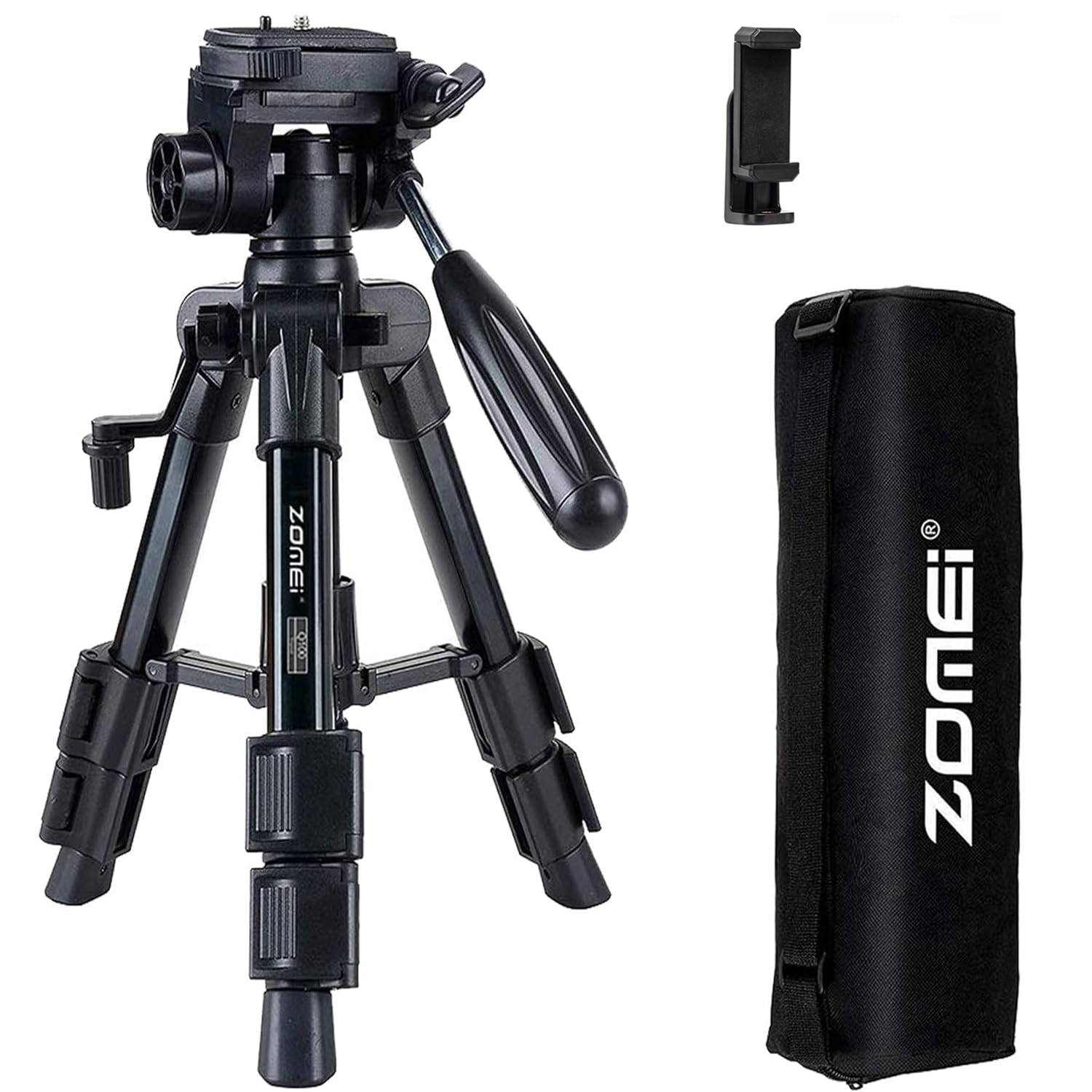 Mini Tripod for Camera Zomei Travel Table Tripod with 3-Way Pan Tilt Head 1 4 inches Quick Release