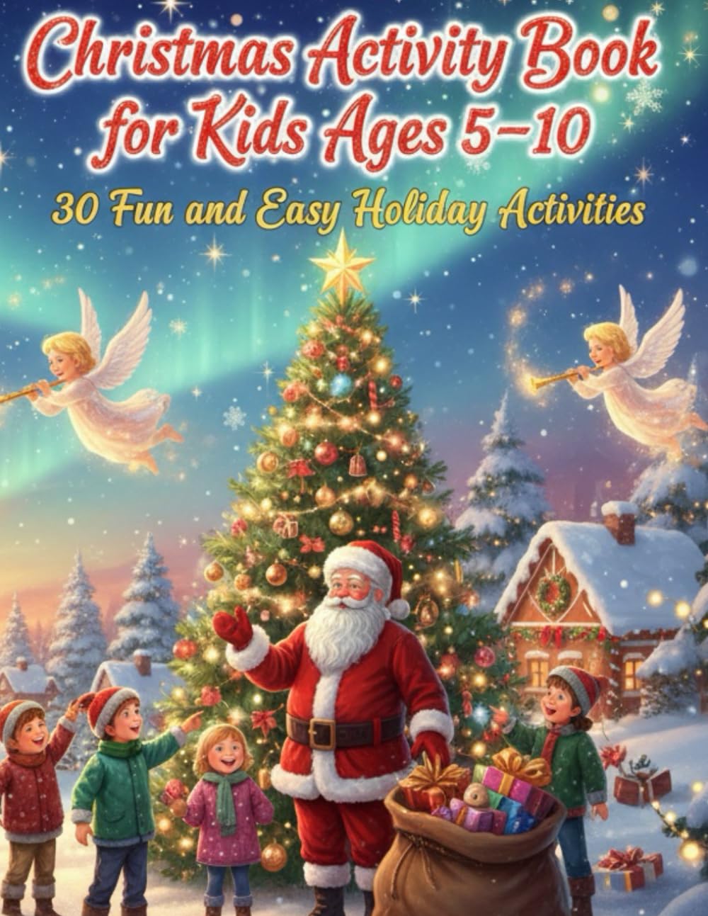 Christmas Activity Book for Kids Ages 5-10: 30 Fun and Easy Holiday Activities