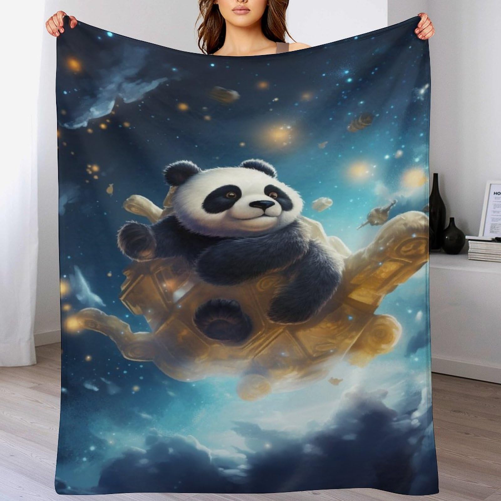 Couverture Panda en flannel pour des soirées cocooning chaleureuses