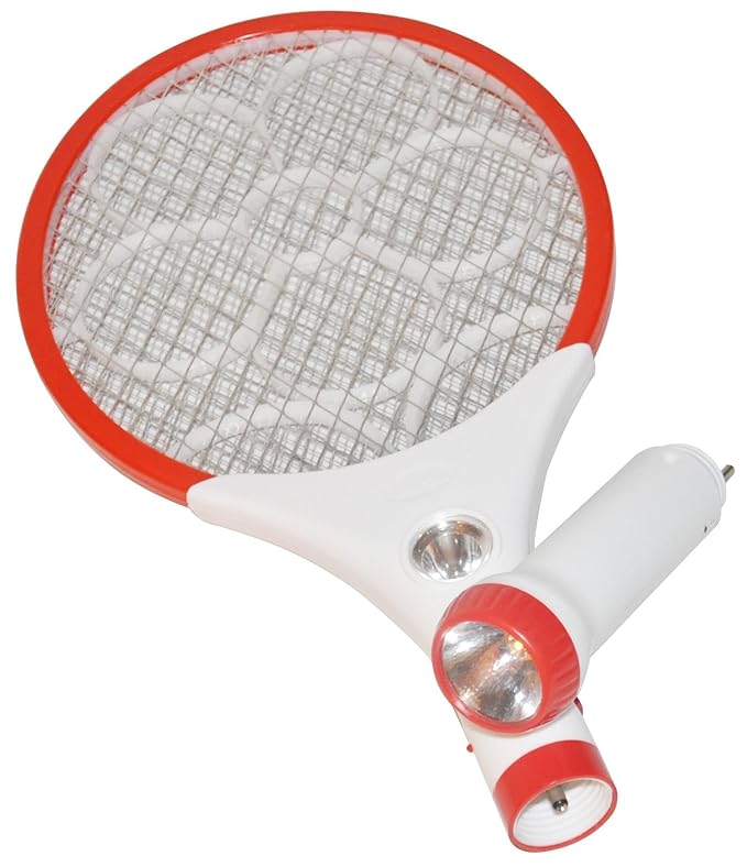 BASRA Rechargeable Mosquito Insect Killer Racket/BAT/SWATTER With Led Torch