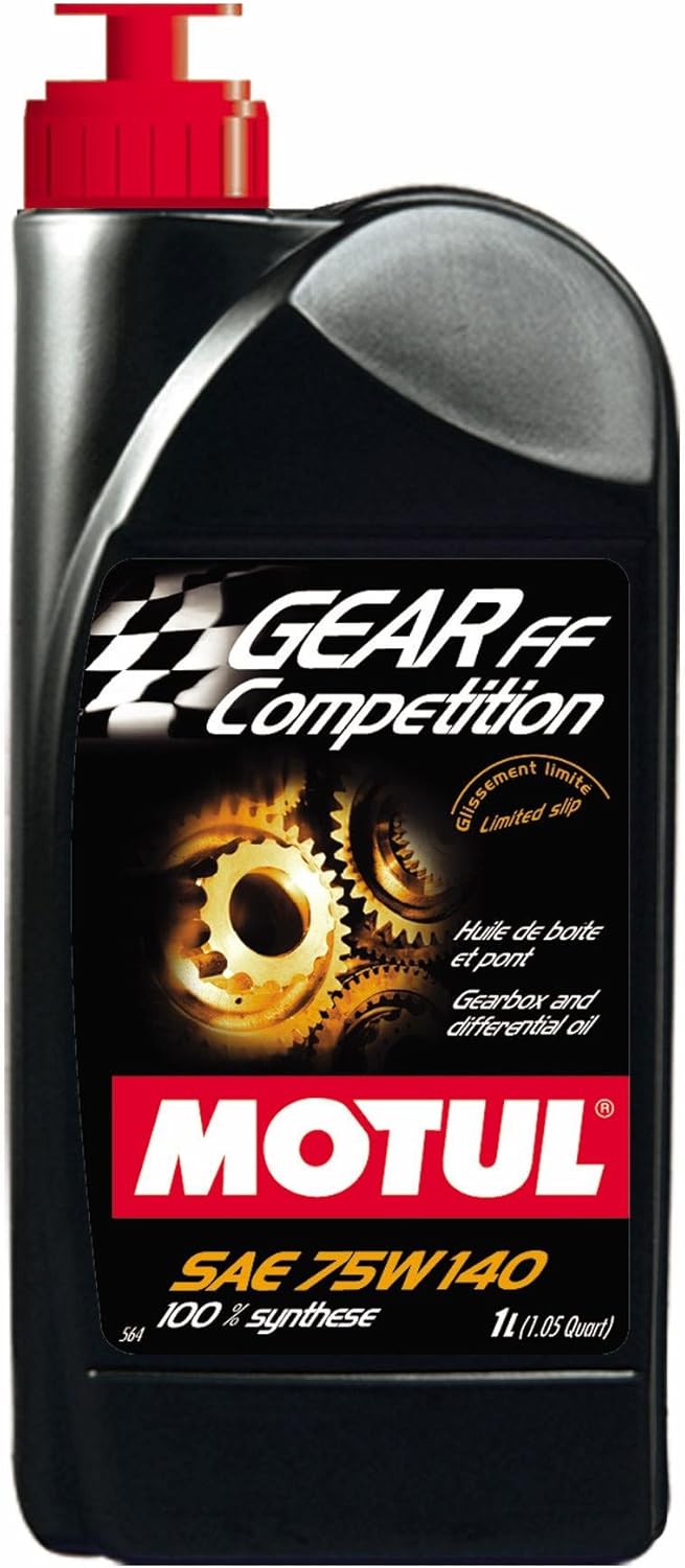 Motul 823511 Gear FF Competition 75W140 100 Percent Synthetic Ester Based Racing Lubricant for Limited Slip Differential (LSD) - 1 Liter