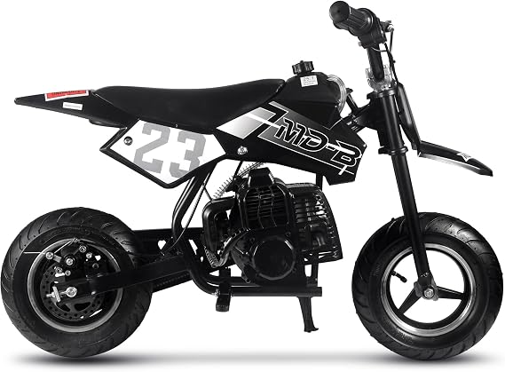 MotoTec DB-02 50cc 2-Stroke Kids Supermoto Gas Dirt Bike Black