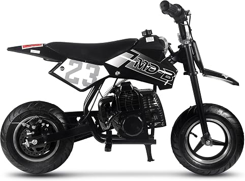 MotoTec DB-02 50cc 2-Stroke Kids Supermoto Gas Dirt Bike Black