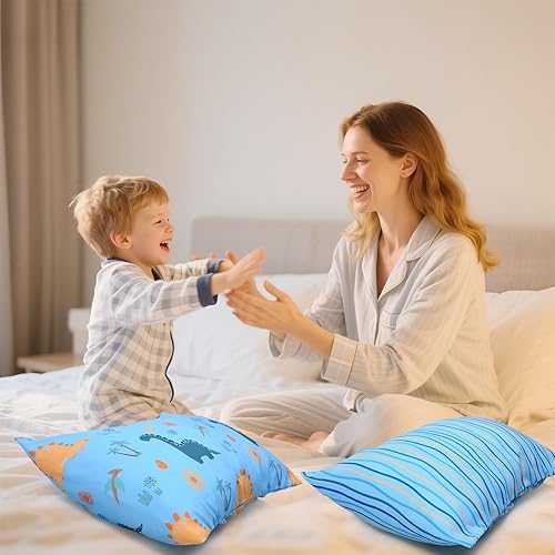Miniatura 32 de Fundas de almohada para niños pequeños, paquete de 2 fundas de almohada para almohadas de 13 x 18 pulgadas o 12 x 16 pulgadas para ropa de cama