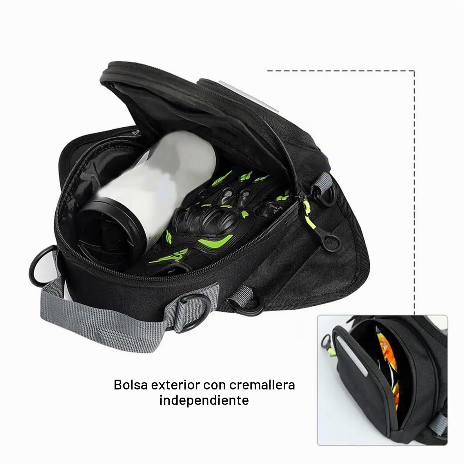 Bolsa Sobredepósito Moto para BM&W F900GS F 900 GS Bolsa De Depósito Impermeable Multifuncional Motocicleta(D)