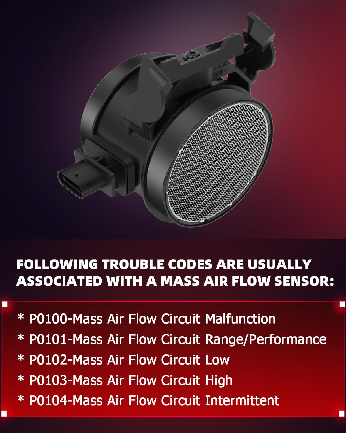 Mass Airflow Sensor MAF Compatible for 2006-2011 for Mercedes-Benz R350 3.5L,2008 for Mercedes-Benz R550 5.5L,2010-2013 S400 3.5L 0 280 218 190 High Performance Mass Air Flow Sensor