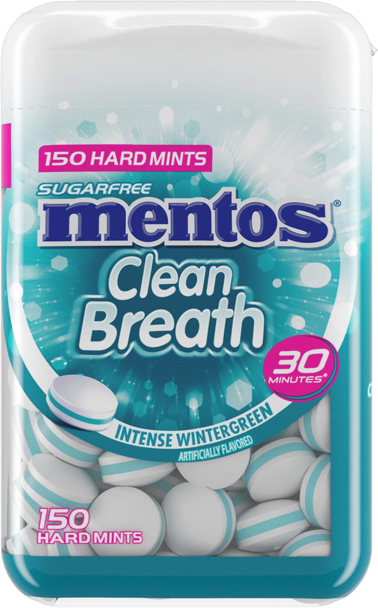Mentos Wintergreen Mint, Peppermint, 150 Count