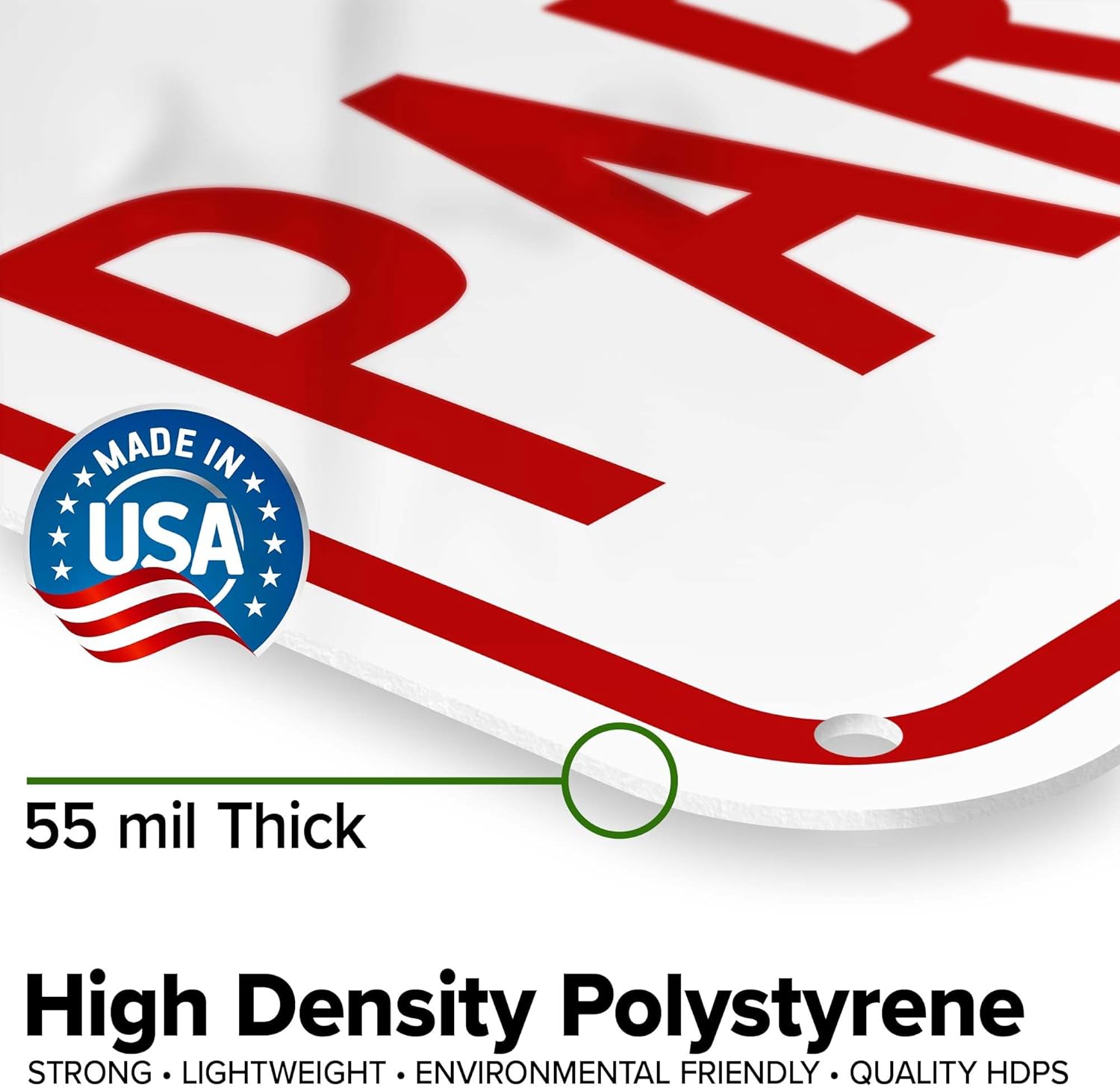 No Rv Parking Sign, 18x24 Inches, 55 mil thick HDPS (high density polystyrene), Made in USA by My Sign Center