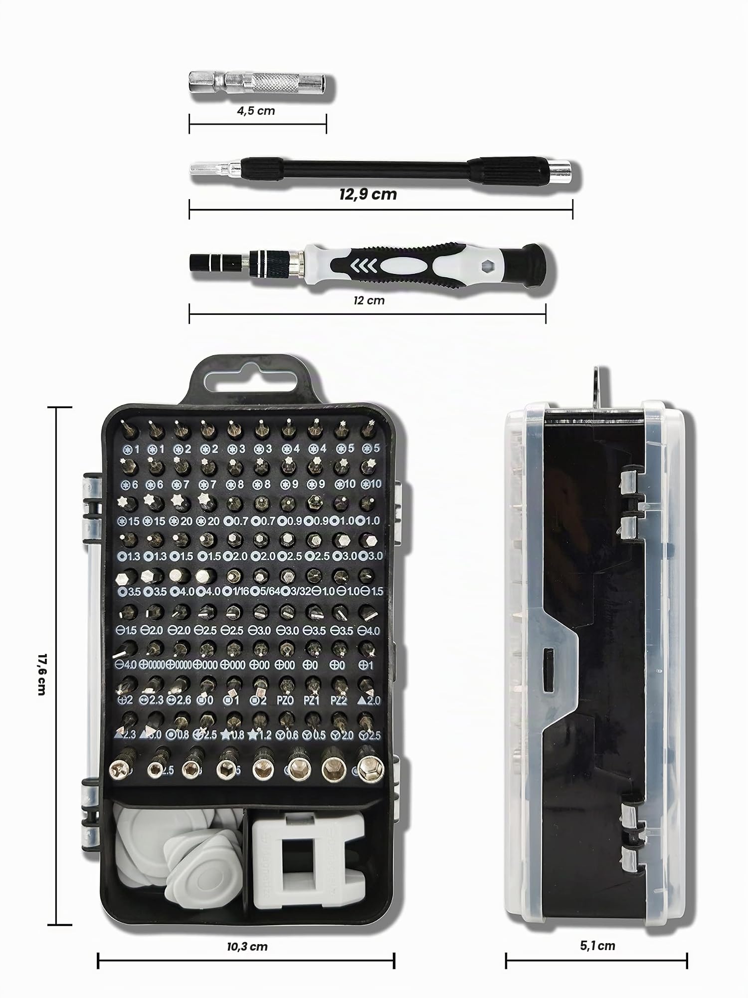 Juego de muelles de Eibach Pro-Kit E10-15-021-02-22 compatible con VW Golf VII 5G1, AUDI A3 8V1 8VK, SEAT Leon 5F + juego de destornilladores de 115 piezas