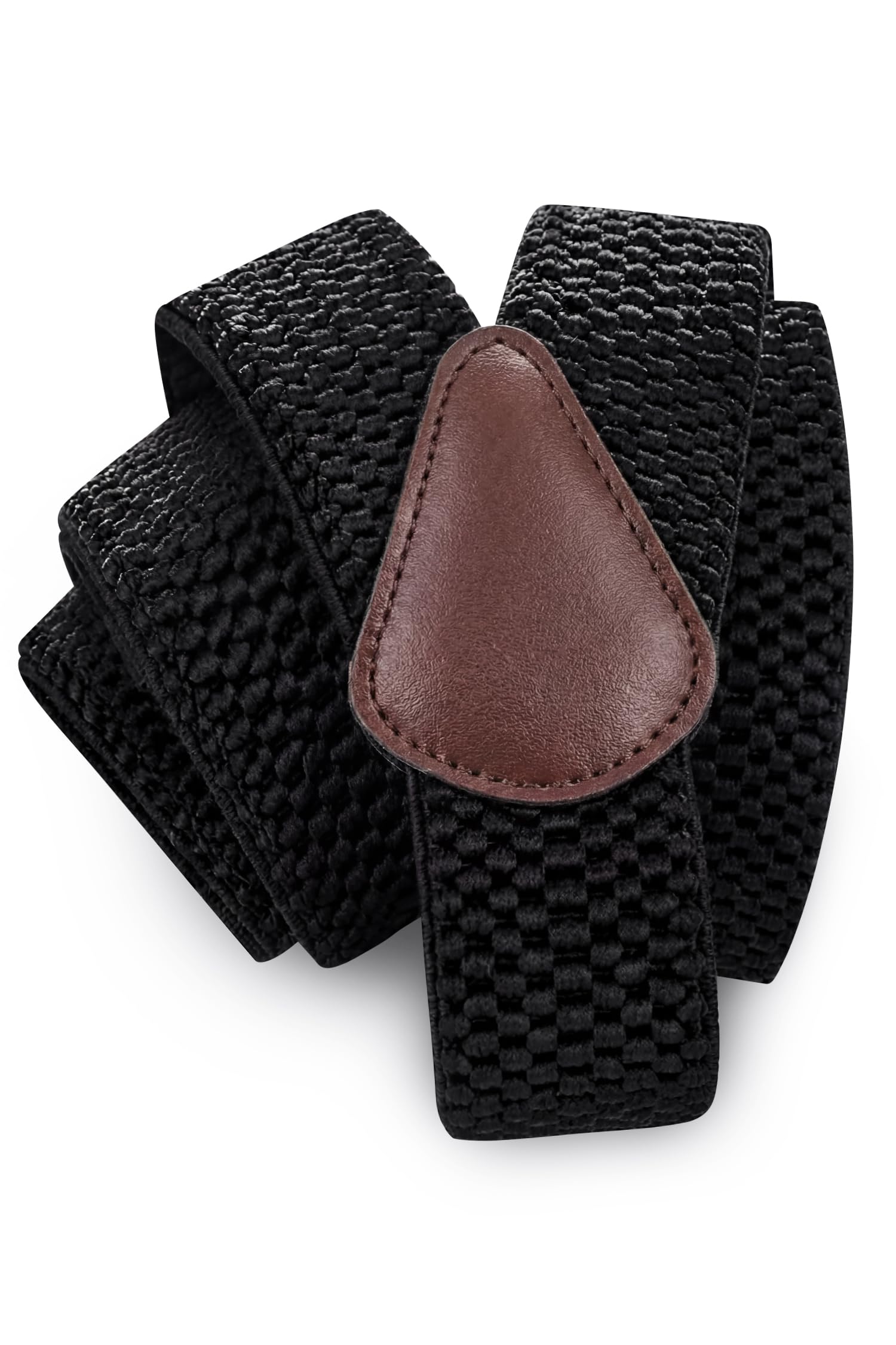 Men's Braces with Very Strong 4 Clips Black 50 MM Wide Heavy Duty Suspenders X Style Adjustable Elastic Suspender