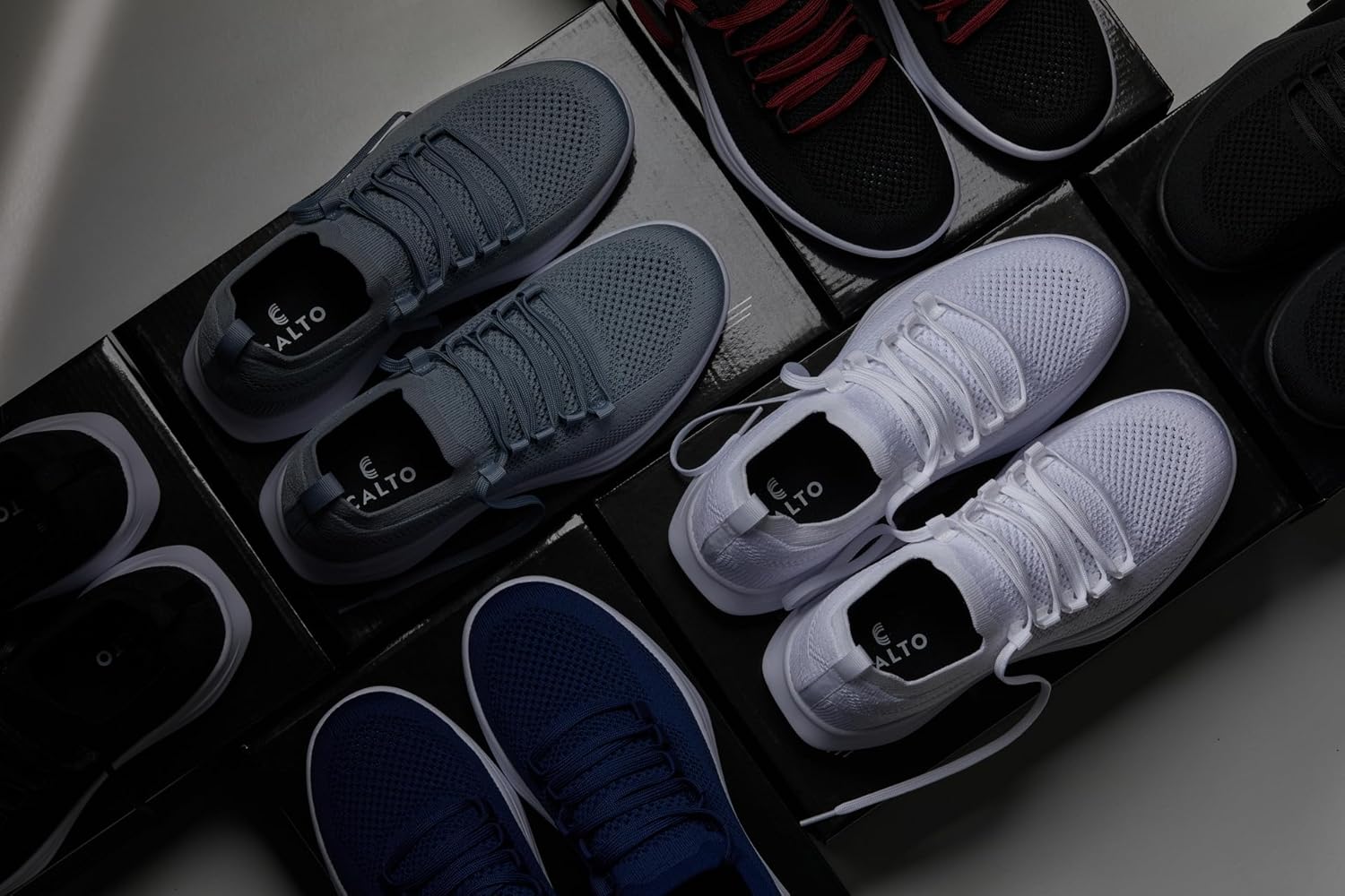 CALTO Men's Invisible Height Increasing Elevator Shoes - Super Lightweight Knitted Sporty Sneakers - 2.4 Inches Taller - Image 10