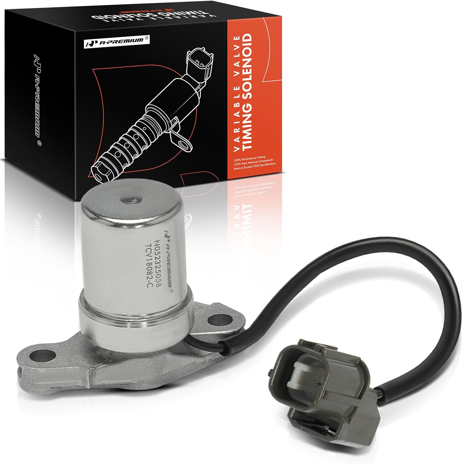 A-Premium Engine Variable Valve Timing (VVT) Solenoid Compatible with Honda Accord 2000-2007, Pilot 2003-2008, Odyssey 1995-1997/2000-2006, Ridgeline 2006-2008 & Acura MDX 2001-2006, TL, RL, CL