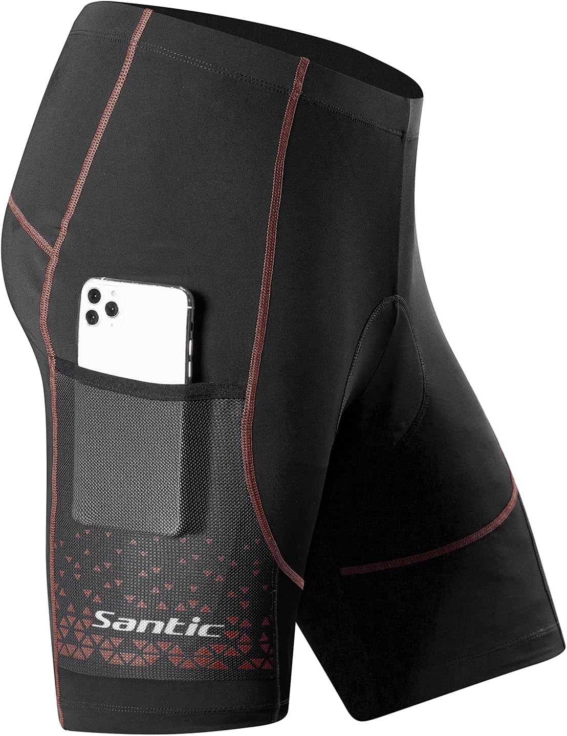 Santic Men's Cycling Shorts Padded Bicycle Riding Pants Bike Biking Clothes Cycle Wear Tights