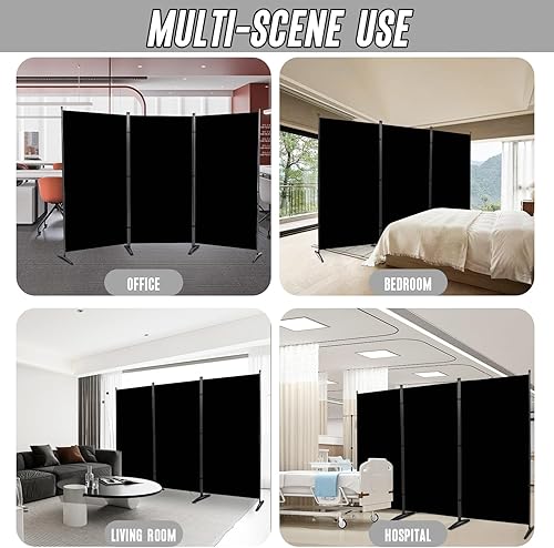 Miniatura 6 de JVVMNJLK Indoor Room Divider, Portable Office Divider, Room Divider Wall Screen 3 Panel, Folding Partition Privacy Screen Walls Dividers for Room