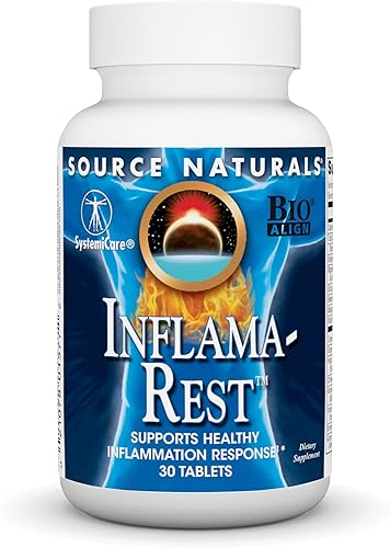 Source Naturals Inflama-Rest - Respuesta saludable a la inflamación, mezcla de hierbas y minerales con cúrcuma, boswellia, jengibre, quercetina,