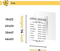 Vista 3 de Letrero comercial personalizado - Logo de tienda para ventana - Horarios de operación interior exterior - Calcomanía adhesiva reversible