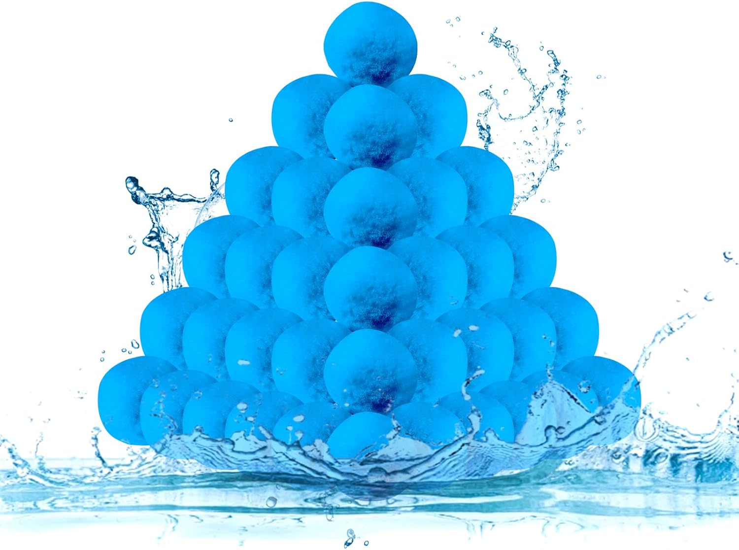 5 Lbs Pool Filter Balls for Sand Filter - Reusable Eco-Friendly Filter Media, Replaces 160 Lbs of Filter Sand for Improved Water Clarity, for Swimming Pools & Filter Pumps