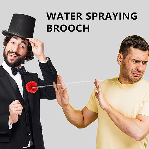 Miniatura 3 de PRETYZOOM Broma de payaso de tallo corto de broma de payaso con flores de rosas, Plástico