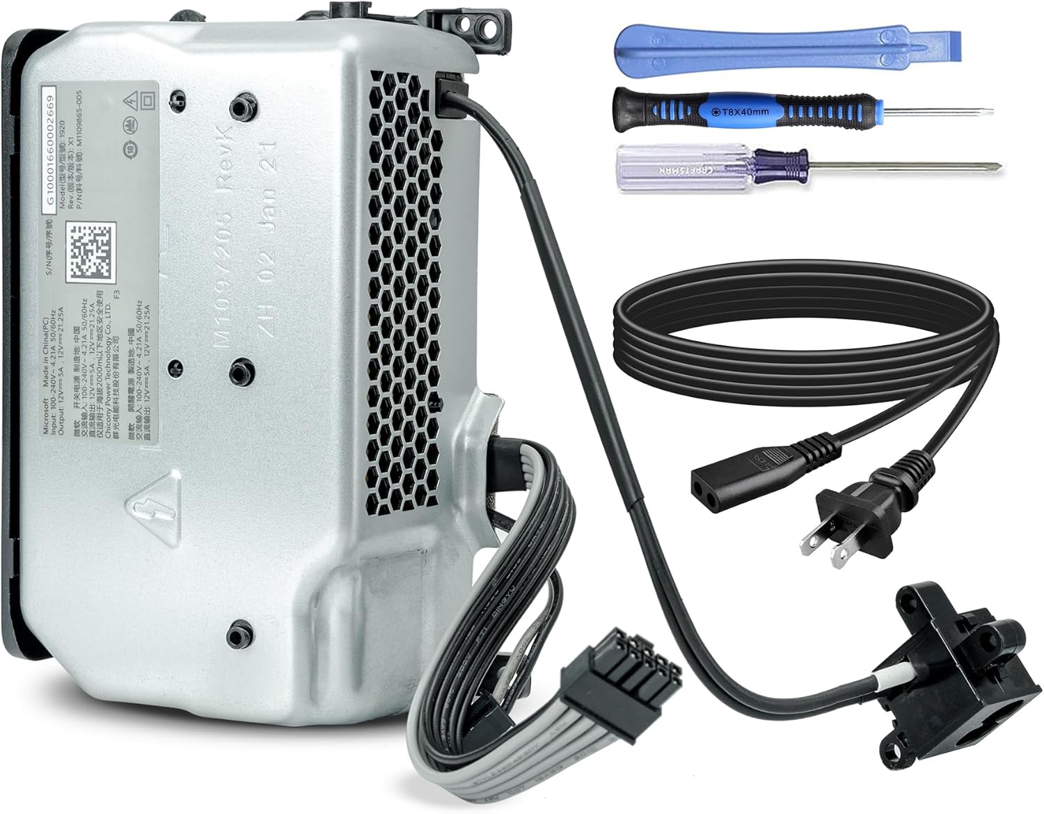 Replacement Internal Power Supply AC Adapter Brick for Xbox Series X (XSX),Model 1920 with Power Cord