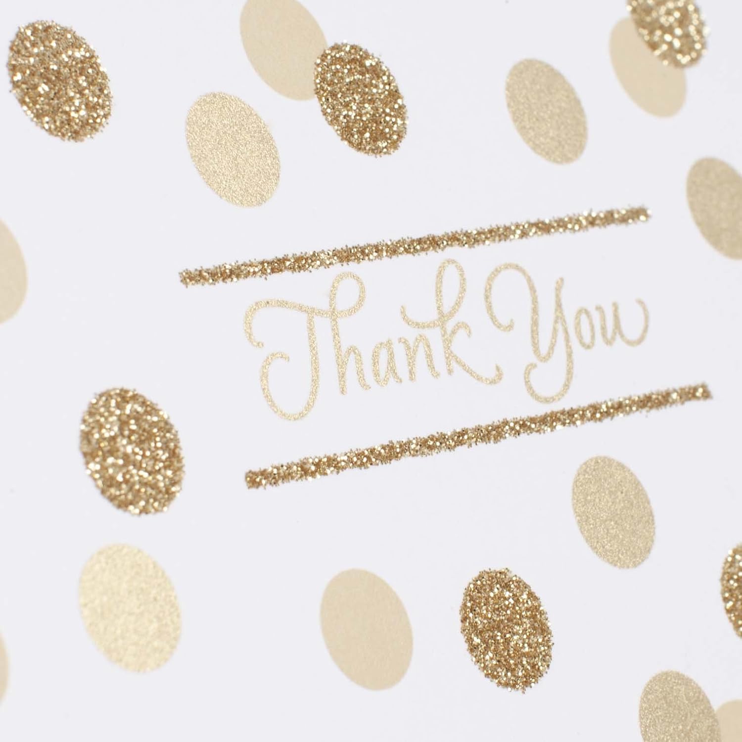 Hallmark Thank You Cards, Gold Foil and Glitter Dots (40 Thank You Notes with Envelopes for Wedding, Bridal Shower, Baby Shower, Graduation) : Office Products