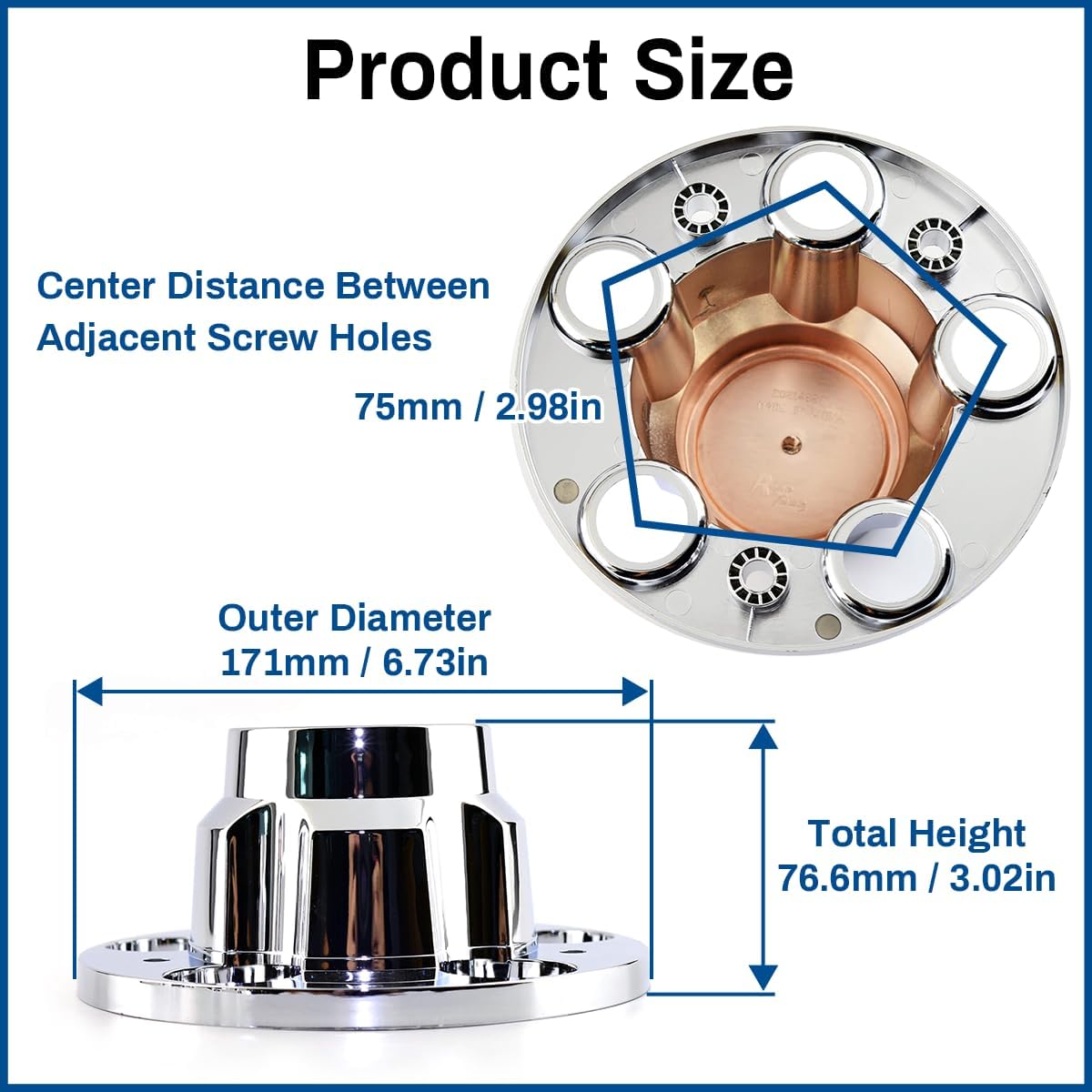 4PCS 15 in 5 Lug Wheel Center Cap for Chevrolet Chevy C1500 Truck Blazer Suburban Jimmy 10 Van 20 Van Rim Rally Wheel, 15649148, 15676967, 156499141, 560-1445, 560-1095, 560-994 Chrome