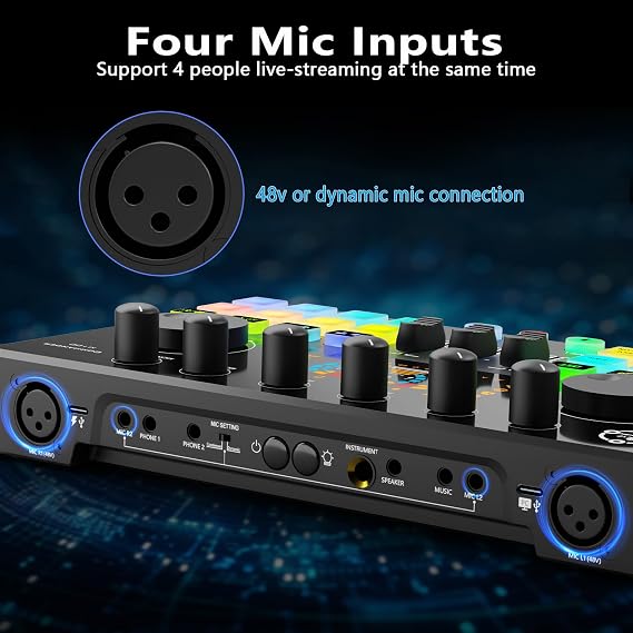 Podcast Equipment Bundle for 2 with 2 Headphones