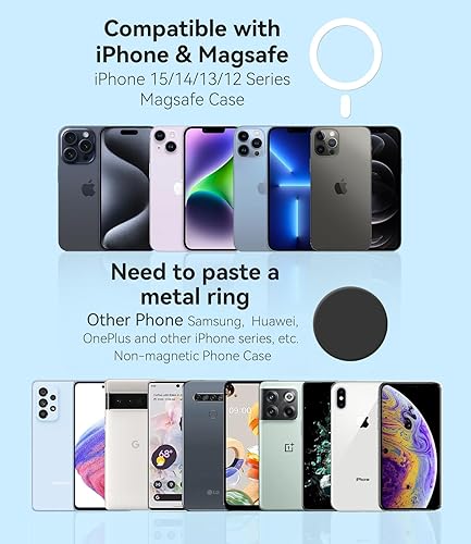 Miniatura 6 de BEHAVE Compatible con soporte de coche Magsafe con Honda Civic 2022-2024 de 11 generación, potente soporte magnético para teléfono para ventilación