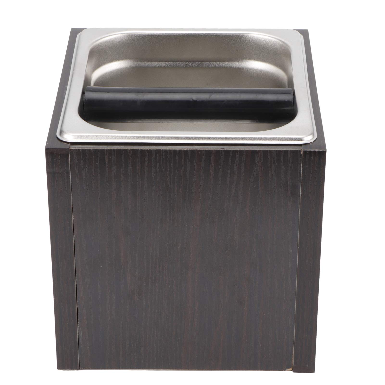 Pudełko na Fusy Pro Pudełko ze Stali Nierdzewnej z Drewnianym