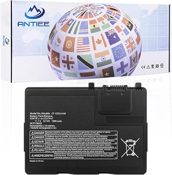 CF-VZSU1AW Battery Replacement for Panasonic Toughbook CF-33 CF-33MK1 CF-33AEHFATG CF-33AEQGATG CF-33AEHFZTG CF-33AEHFZTN CF-33AEHGATG CF-33LEHFAT3 CF-33LEHGAT3 CF-VZSU1AJS CF-VZSU1AR 1950mAh 21.65Wh