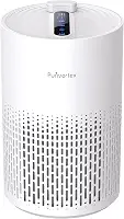 Purivortex Purificadores de ar para casa, filtro de ar HEPA silencioso para pólen, fumaça, poeira, pelos de animais de estimação, odor, cabelo, capas de até 2,5 metros quadrados (modelo: AC400 branco