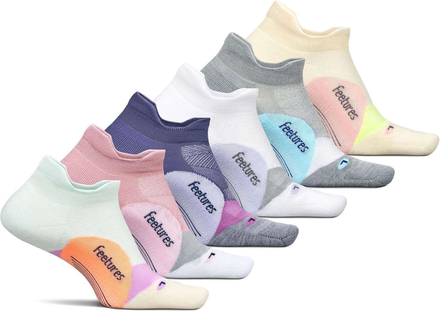 Feetures High Performance Max Cushion Ankle Sock - Tab Socks for Women & Men with Heel Tab