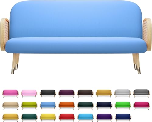 MoNiBloom Funda elástica para futón de tamaño Queen, sin brazos, protector de muebles, duradera y lavable, con cremallera, para adultos, niños y