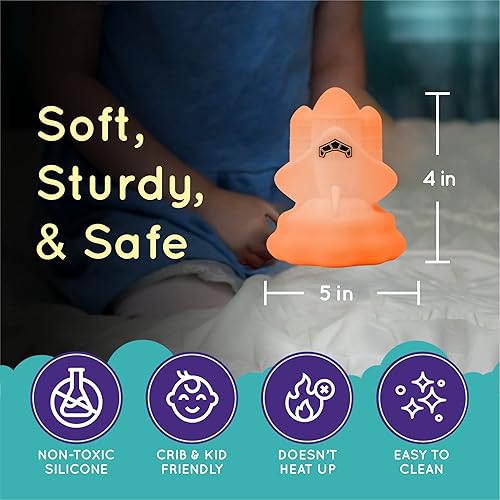 Miniatura 8 de Lumipets Space Rocket - Luz nocturna para niños luz de silicona para guardería de bebés y niños luz nocturna blanda para habitación de niños luces