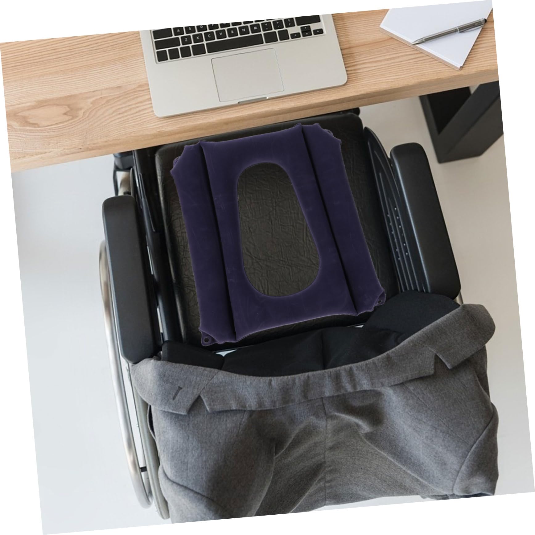 COLLBATH Breathable Inflatable Cushion Hollow Back Cushion Inflatable Wheelchair Pads Hollow Seat Cushion Inflatable Seat Cushion Chair Cushion Hollow Air Inflatable Seat