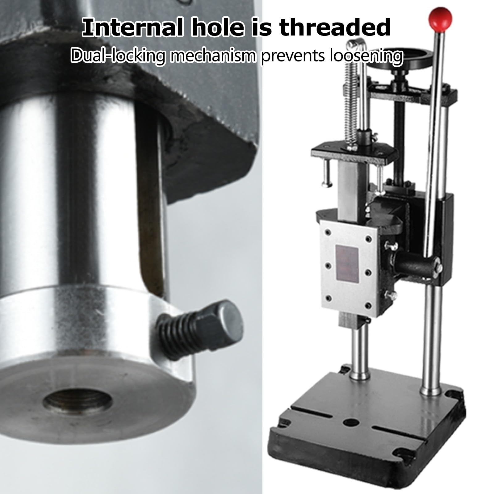 Prensa de Doble Columna, Máquina Troqueladora Manual, Fuerza Nominal Máxima: 12 KN/1,2 Toneladas, Estampado, Troquelado y Perforación de Grado Industrial