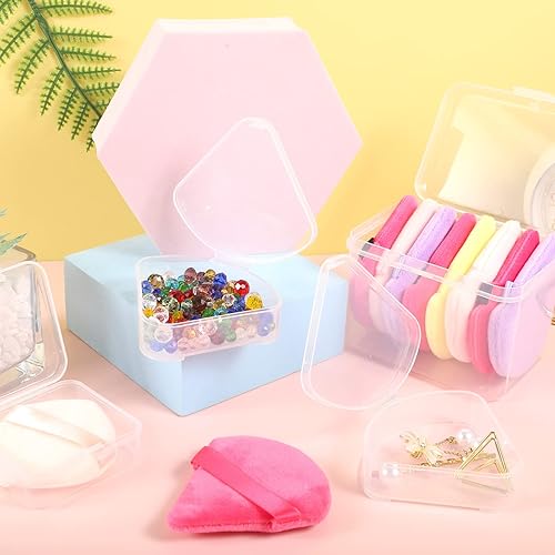 Miniatura 5 de Estuche para esponja de maquillaje, 4 piezas, soporte para licuadora de belleza, huevo, esponja de maquillaje, esponja de polvo, caja de