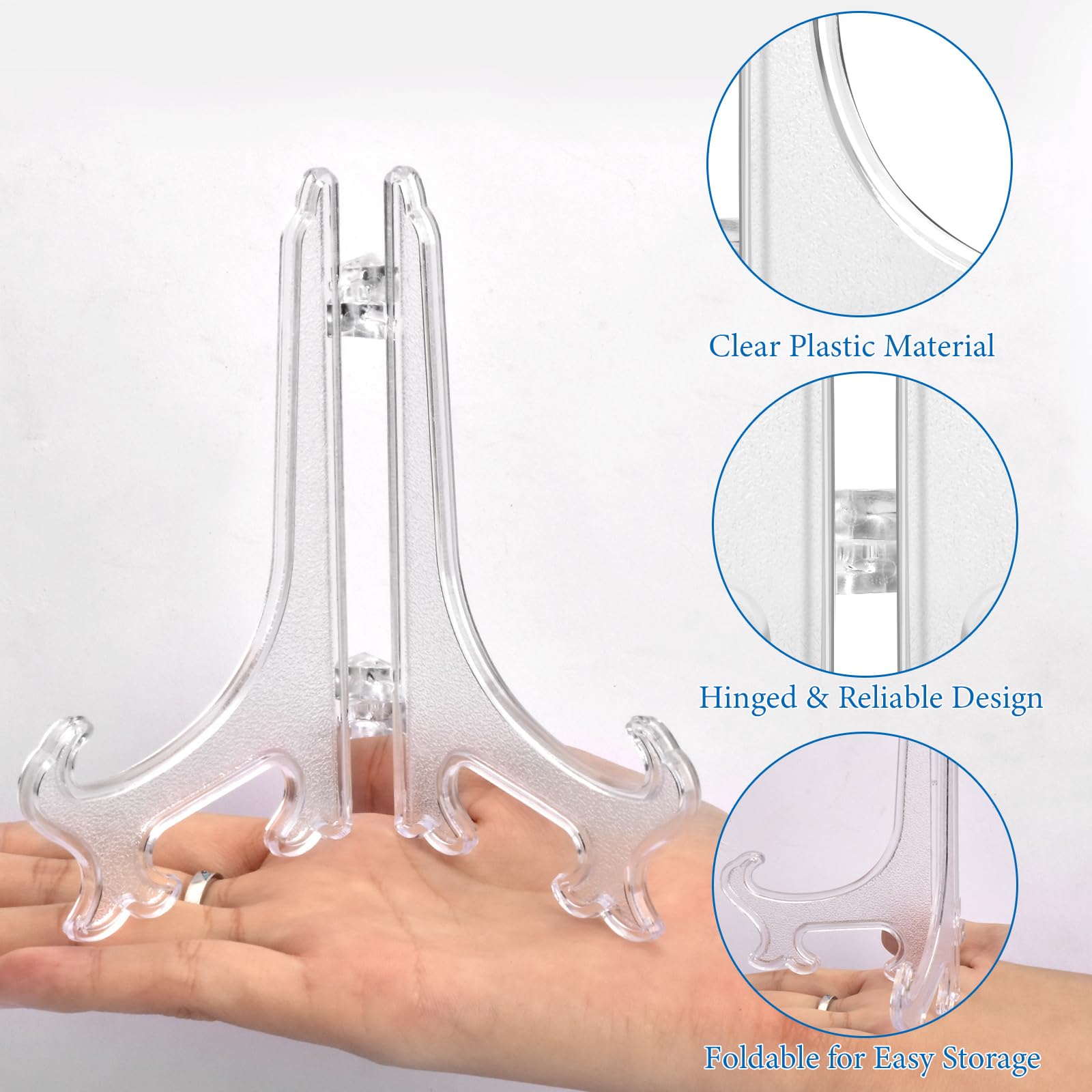 Mini Clear Coin Display Easel Stands 30 Pack 30 Clear Acrylic Easel ...