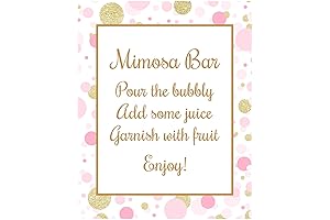 Mimosa Bar Sign: Enhance the Festivities of Bridal and Baby Showers