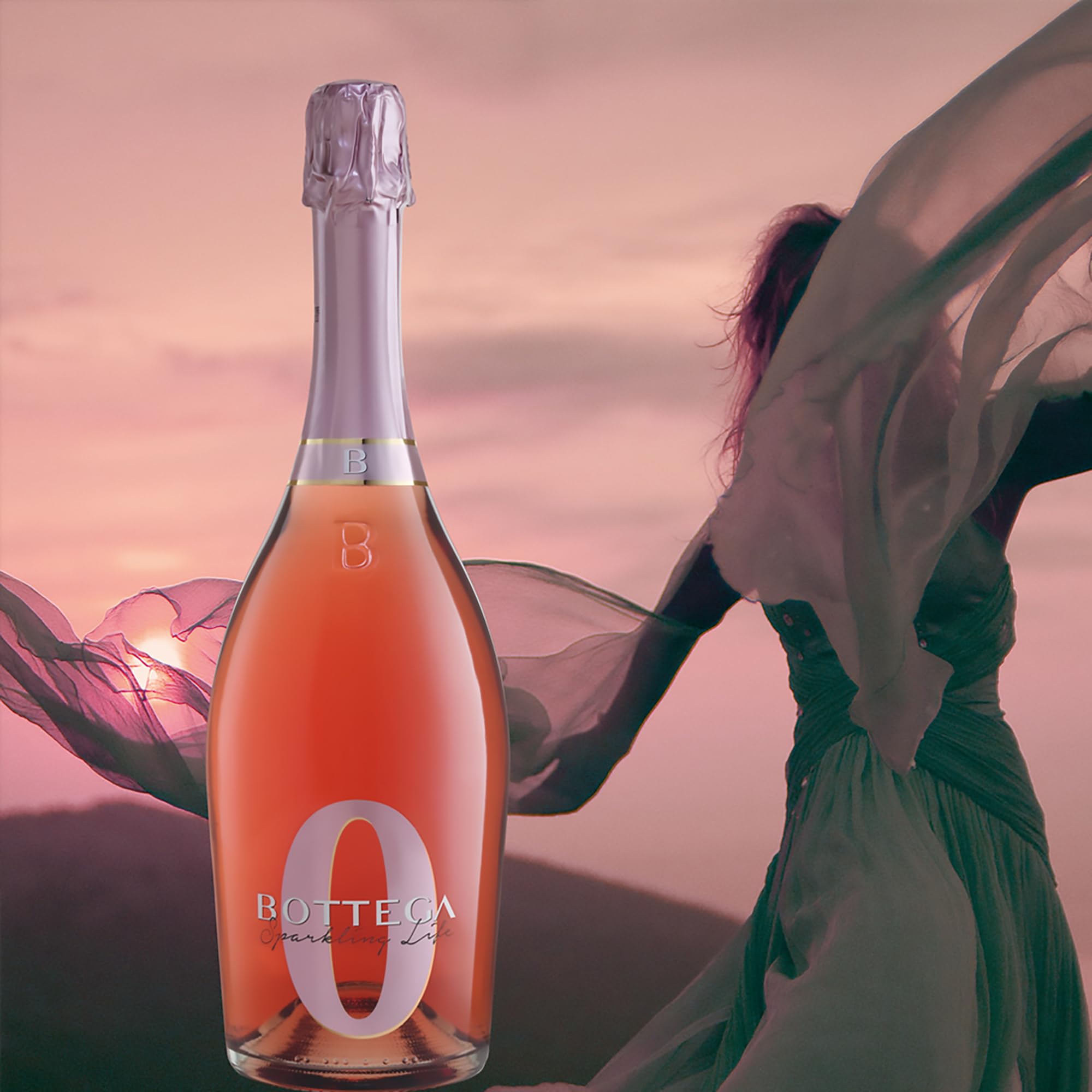 Bottega Sparkling Life 0 Rosé - 6 x 750ml