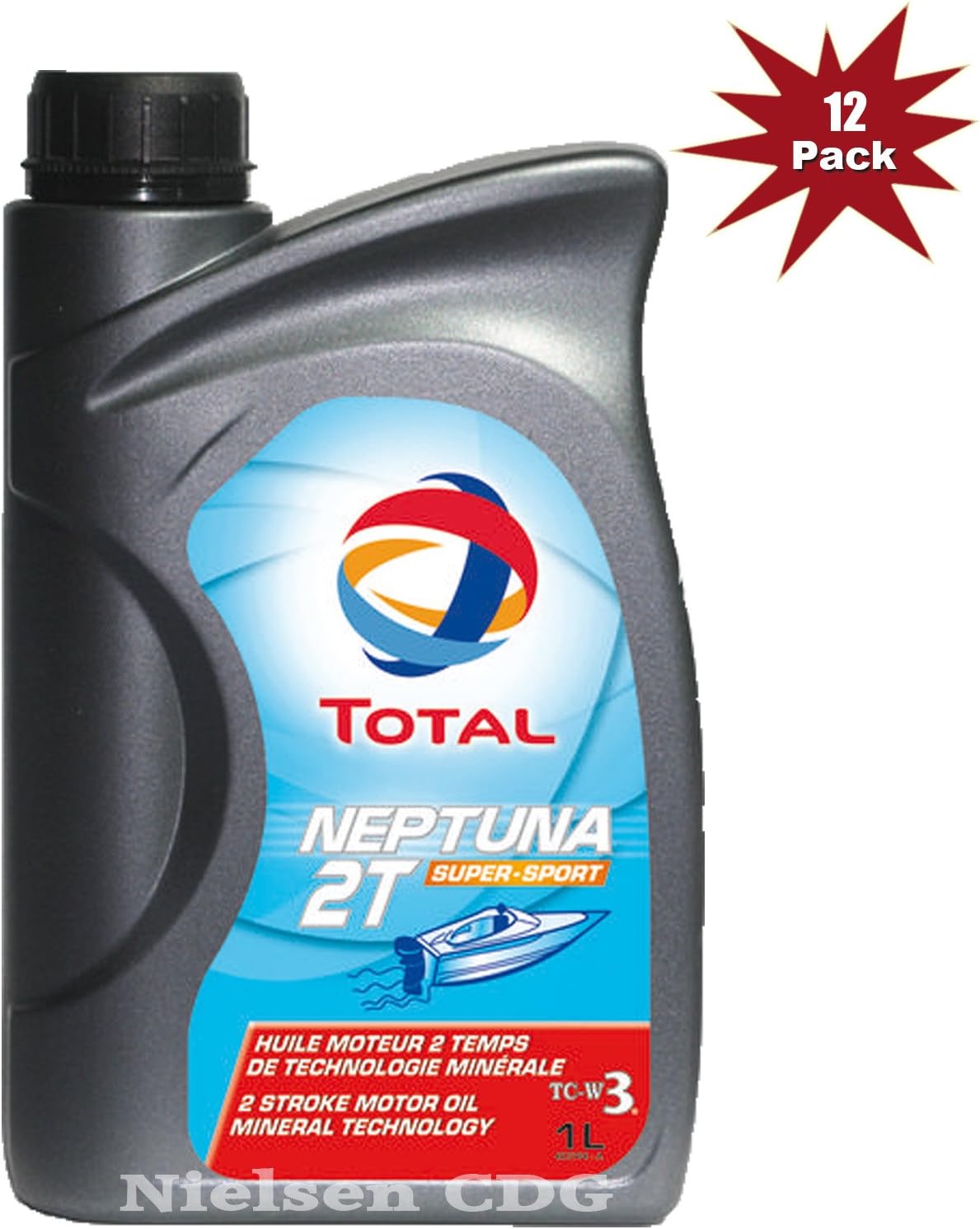 Nielsen CDG Total Neptuna 2T Super Sport Marine 2 Stroke Oil - 12x1L = 12 Litre