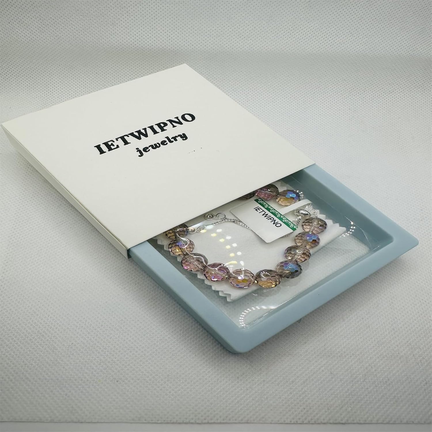 New Designed Iridescent Crystal Beaded Bracelet with Dangling Charms And Women's Gifts.The Sugar Austrian Crstal Bracelet is a Delicate Gorgeous Bracelet for Lady With Adjustable Elasticity - Image 2