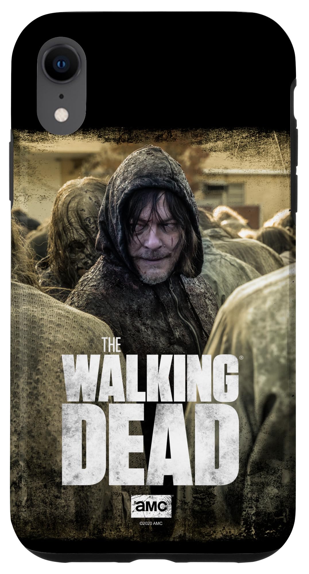 Coque iPhone XR Daryl Dixon antichoc avec bords surélevés anti-rayures
