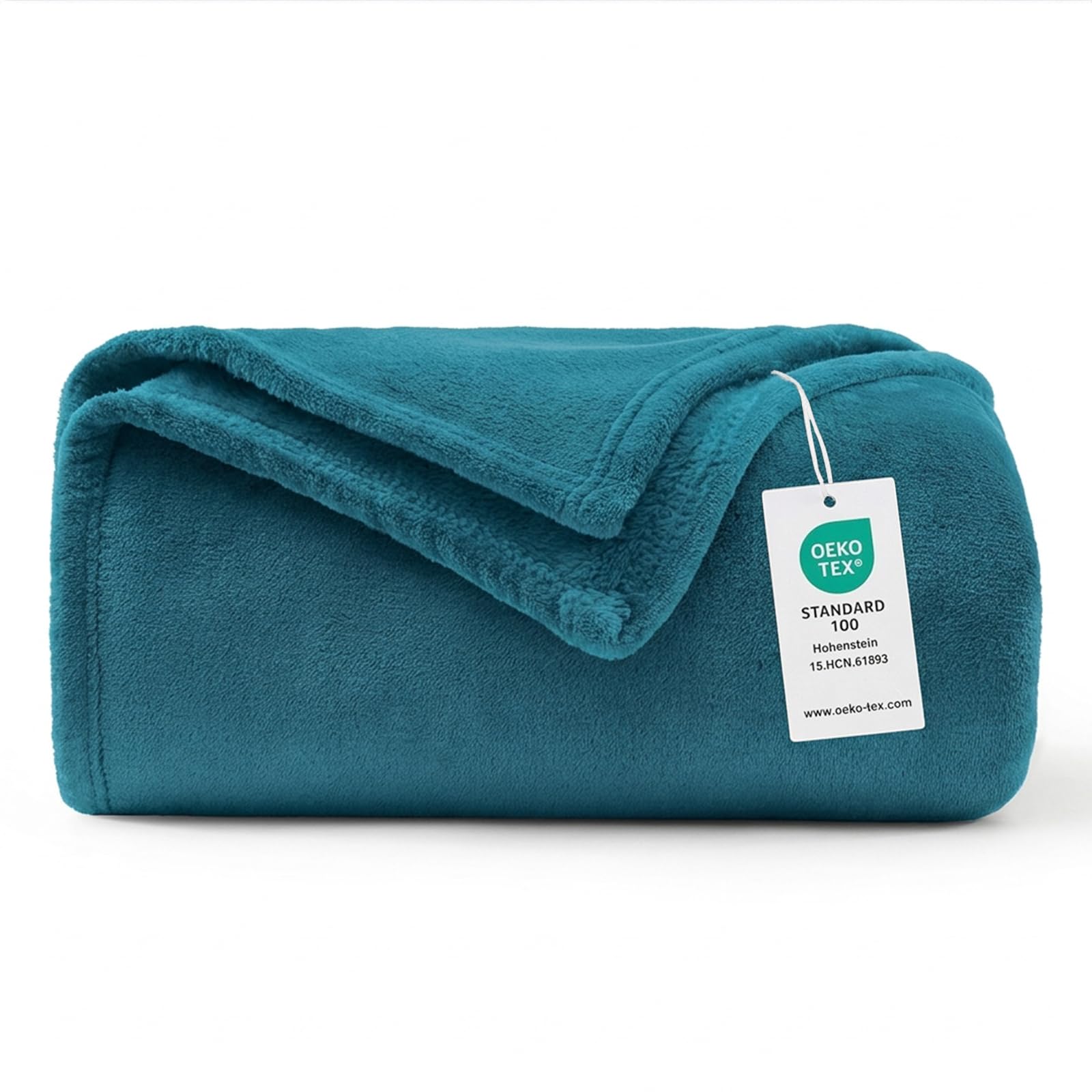 WAVVE Kuscheldecke Flauschig Decke Fleecedecke - Sofadecke 150x200 cm Warm Wohndecke Couchdecke, Türkis Decke Weich Sofaüberwurf XL