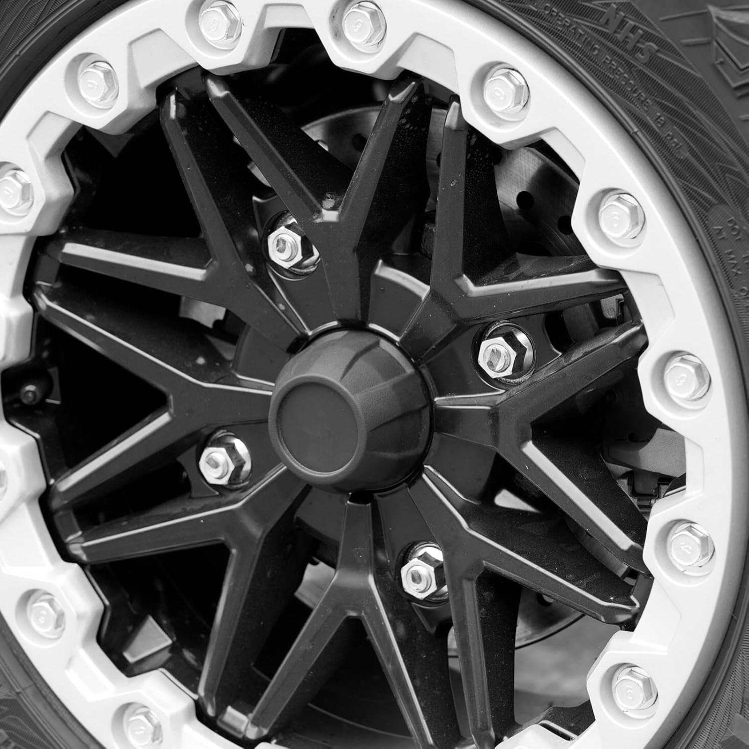 PRO Tire Wheel Hub Caps for Kawasaki Teryx KRX 1000 2020-2025 Accessories, Center Hub Cap Covers Dust Rim Cap Covers, Replace OEM # 11065-1341, Black, 4PCS